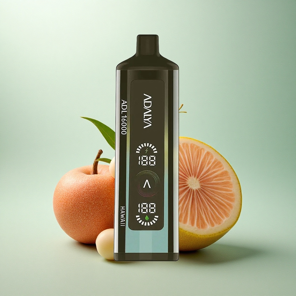 Adalya ADL 16000 PRO Hawaii Smart Mesh Coil 1000 mAh PC halvtransparent glans