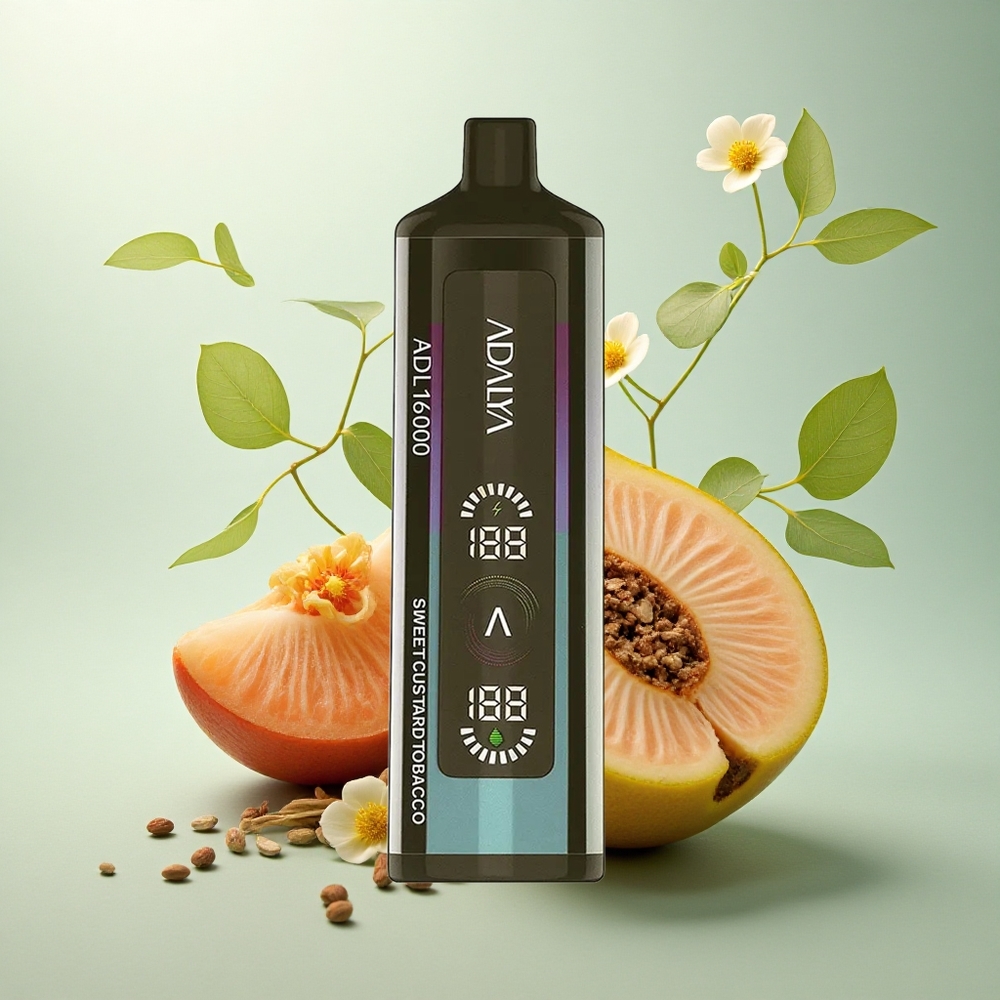 Adalya ADL 16000 PRO Søt Vanilje Tobakk med Smart Mesh Coil og 1000 mAh