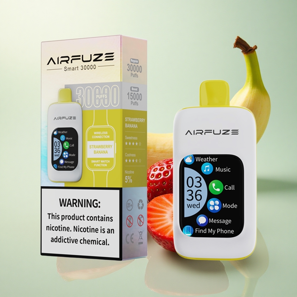 AirFuze Smart 30000 Jordbær Banan 5% Nikotin 900mAh