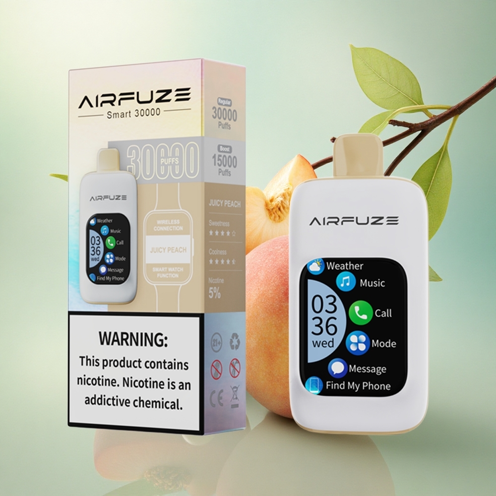 AirFuze Smart 30000 Saftig Fersken 5% Nikotin 900mAh