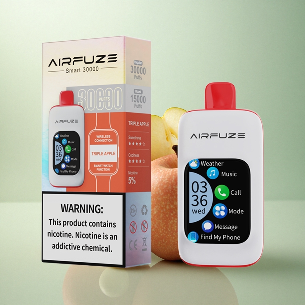 AirFuze Smart 30000 Triple Eple med 5% nikotin og 900mAh