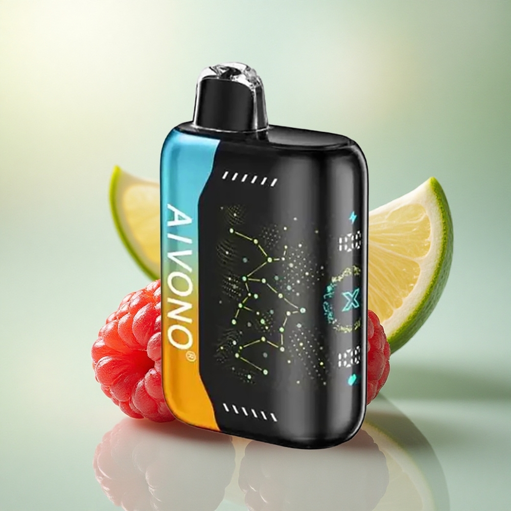 Aivono Aim Boom 25000 Bringebær Fersken Lime 28ml 650mAh