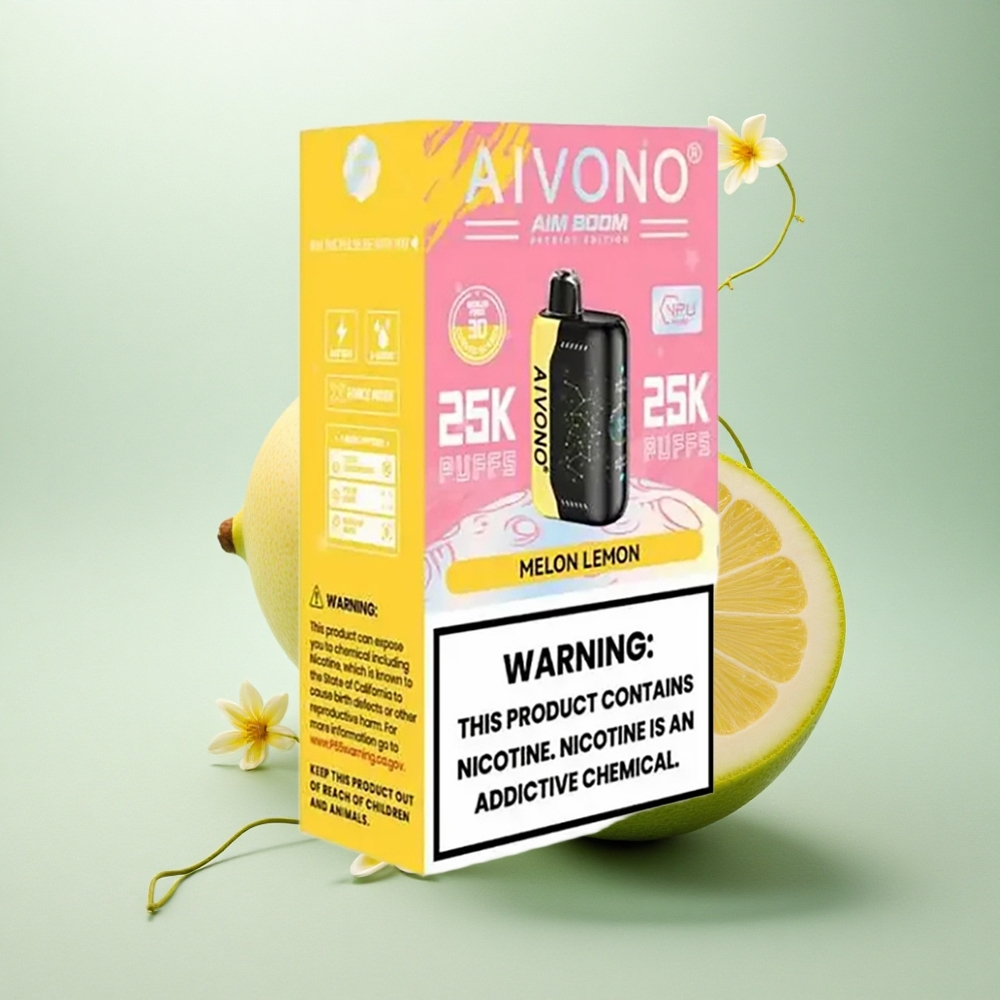 Aivono Aim Boom 25000 Melon Sitron med 0% nikotin og 650mAh
