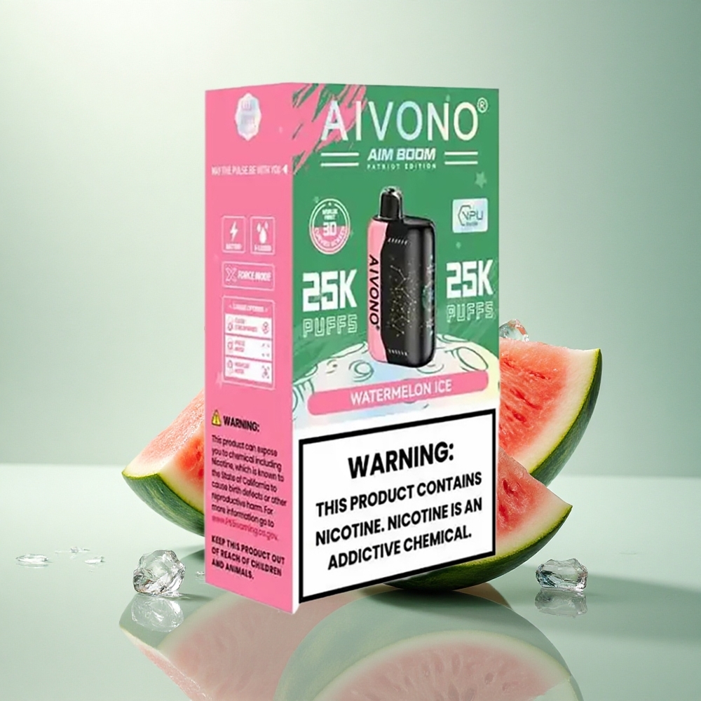 Aivono Aim Boom 25000 Vannmelonis med 650mAh og 0% nikotin