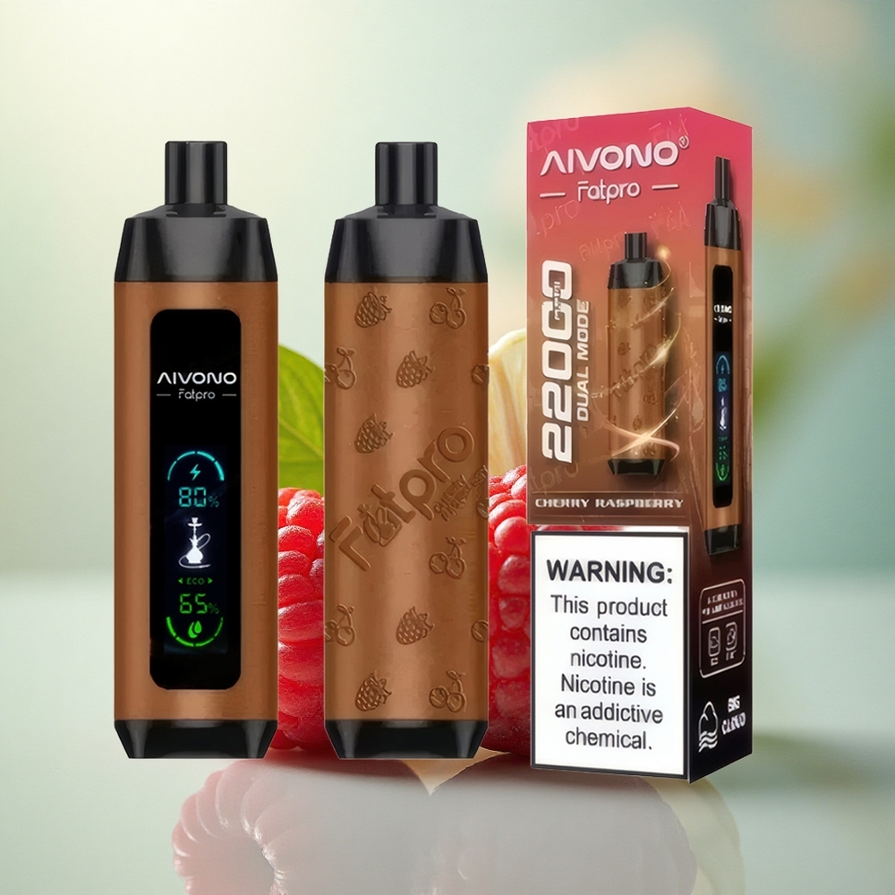 Aivono Aim Fatpro 22000 Kirsebær Bringebær med 5% Nikotin og 600mAh