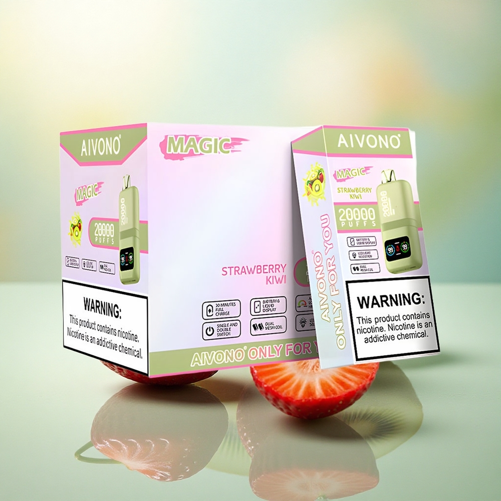 Aivono Aim Magic 20000 Jordbær Kiwi Dual Mesh LCD 600mAh