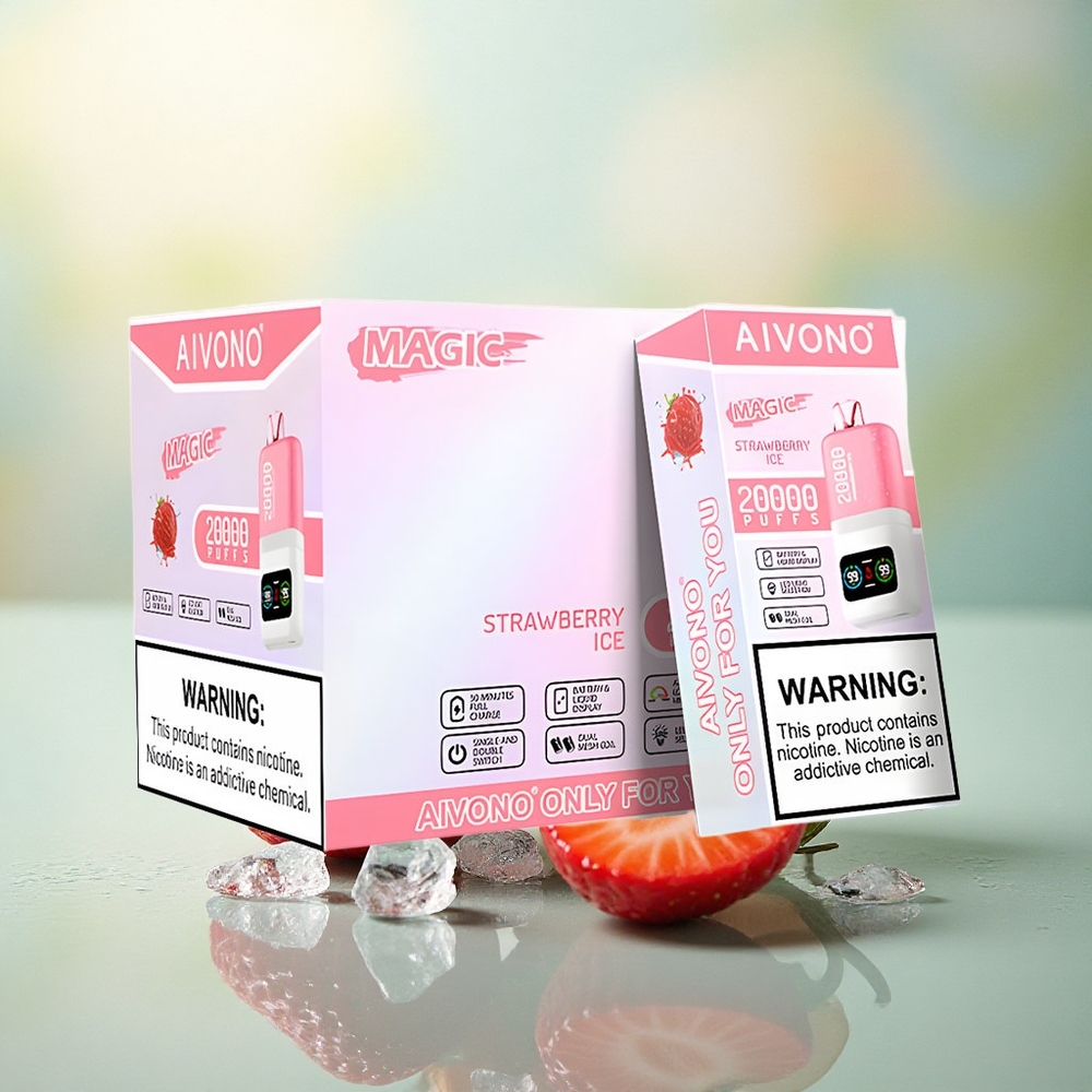 Aivono Aim Magic 20000 Jordbæris med 600mAh og 5% nikotin