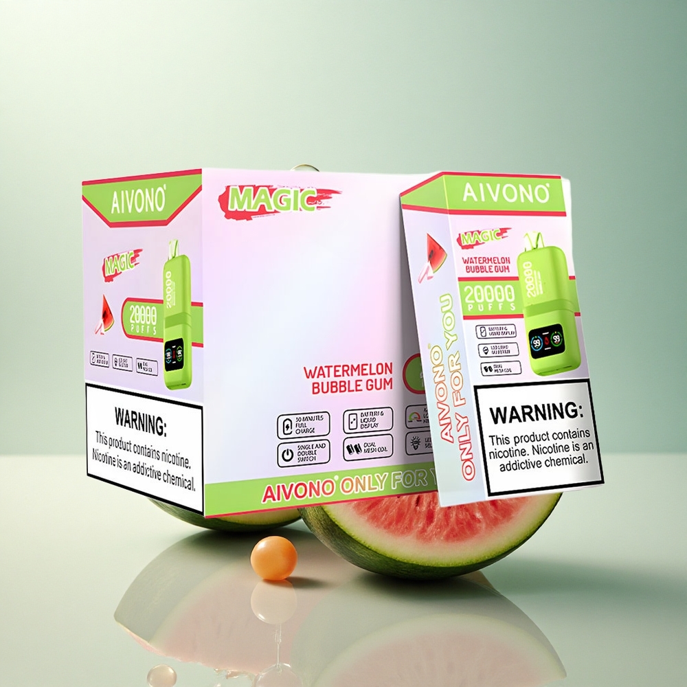 Aivono Aim Magic 20000 Vannmelone Tyggis med 5% Nikotin og 600mAh Batteri