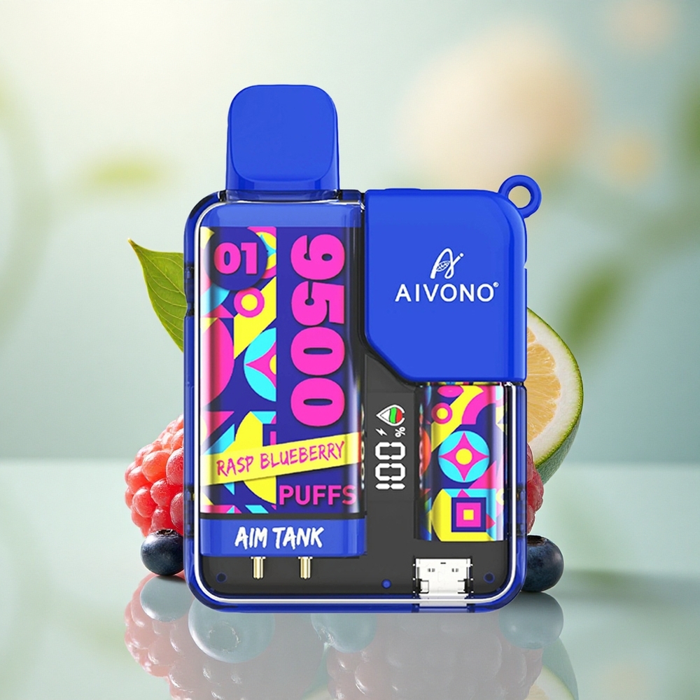 Aivono Aim Tank 9500 Blåbær med 5% nikotin og 650mAh