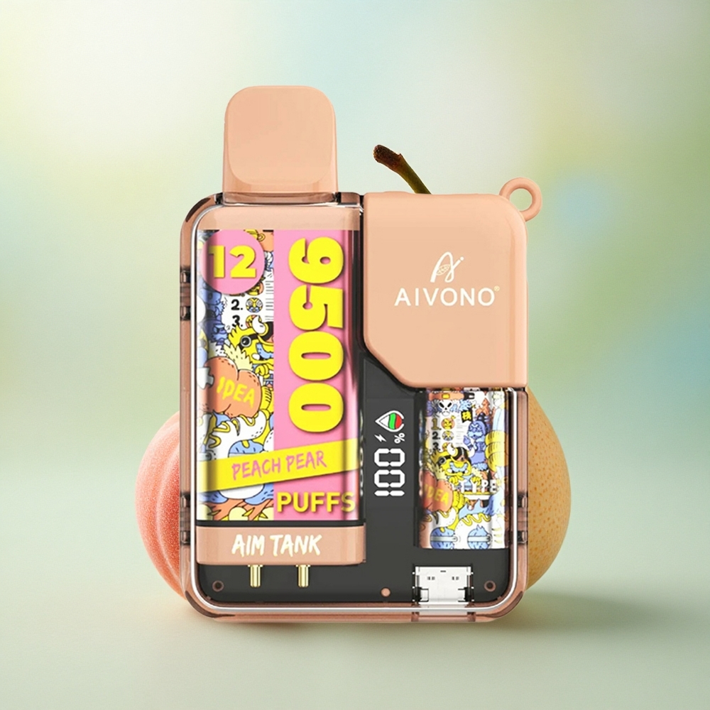 Aivono Aim Tank 9500 Fersken Pære 650mAh 18ml