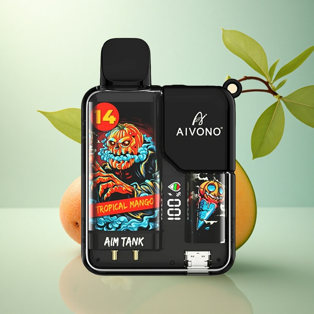 Aivono Aim Tank 9500 Tropisk Mango 650mAh 1.2ohm Mesh Coil