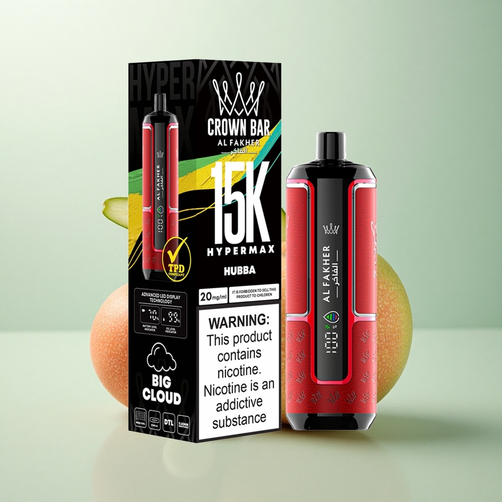 Al Fakher Crown Bar 15K Hypermax Hubba 22ml Type-C 600mAh