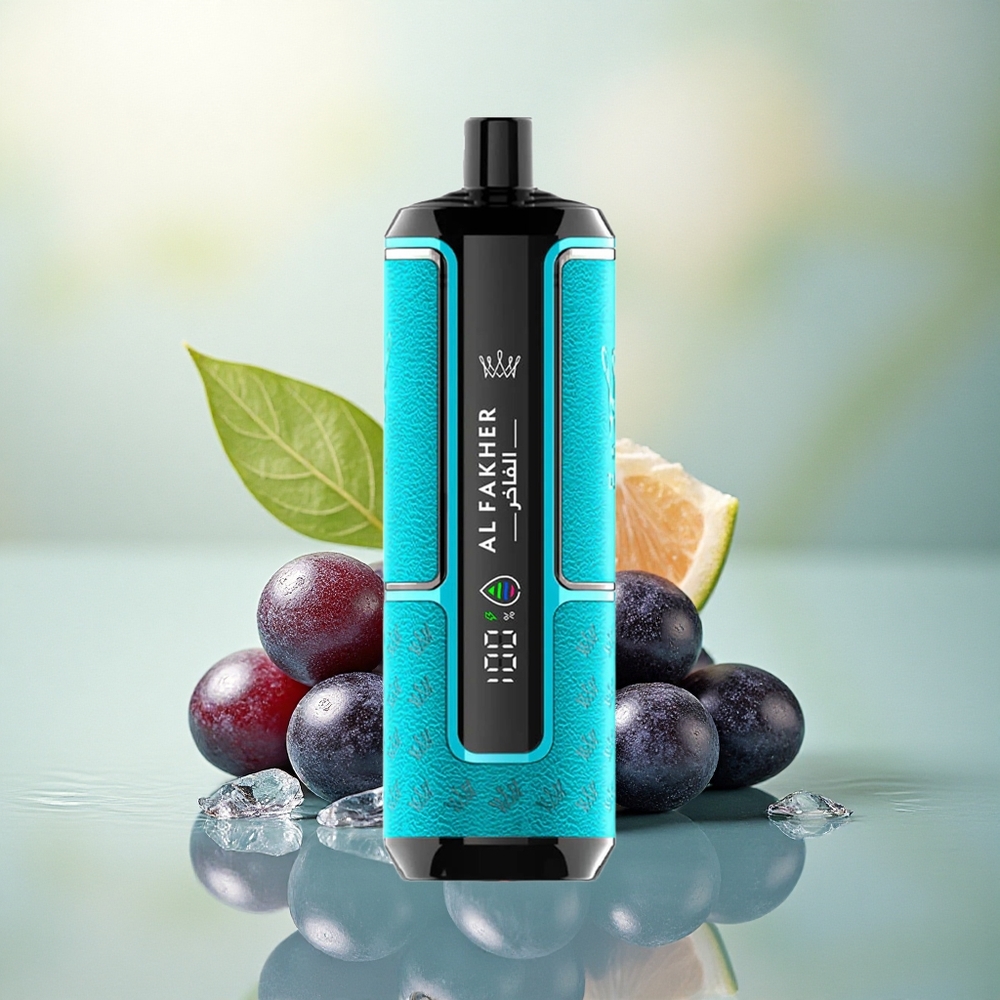 Al Fakher Crown Bar 15K Hypermax Solbær Is med 600mAh og 6mg nikotin