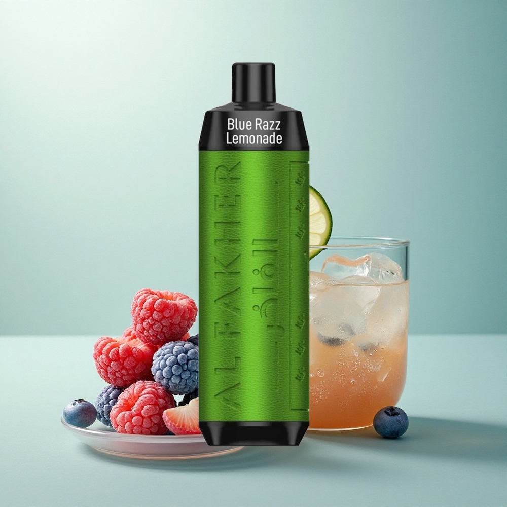 Al Fakher Crown Bar 8000 Crystal Blå Bringebær Sitronade 600mAh 18ml Nikotin