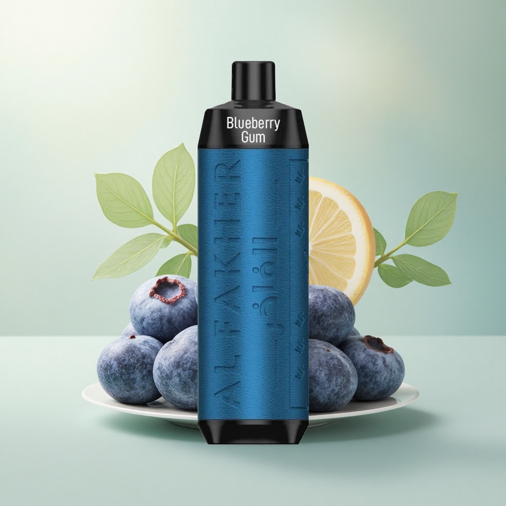 Al Fakher Crown Bar 8000 Crystal Blåbærtugg med 600mAh og 5mg nikotin