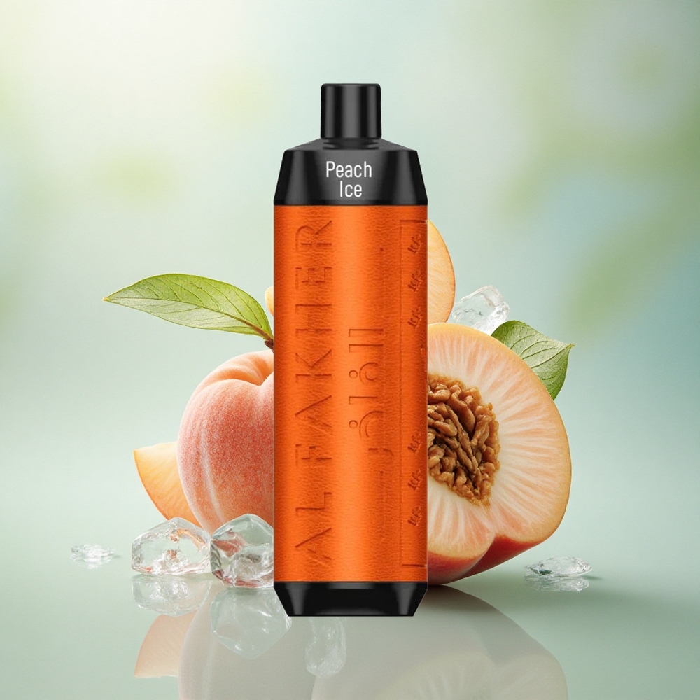 Al Fakher Crown Bar 8000 Crystal Fersken Is med 600mAh og 5mg nikotin