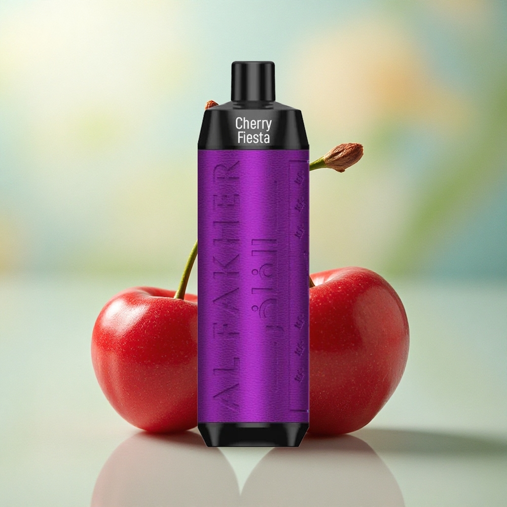 Al Fakher Crown Bar 8000 Crystal Kirsebær Fest med 600mAh og 5mg Nikotin