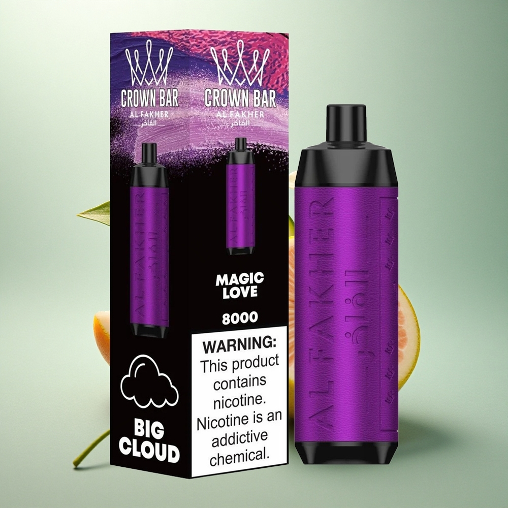 Al Fakher Crown Bar 8000 Crystal Magisk Kjærlighet 600mAh 18ml Nikotin