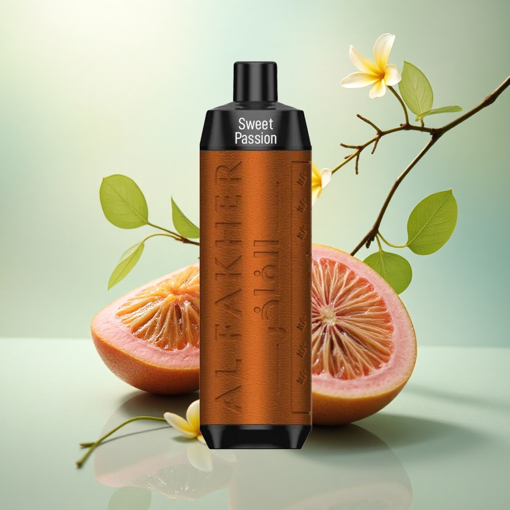 Al Fakher Crown Bar 8000 Crystal Søt Passionsfrukt med 5mg Nikotin og 600mAh Batteri